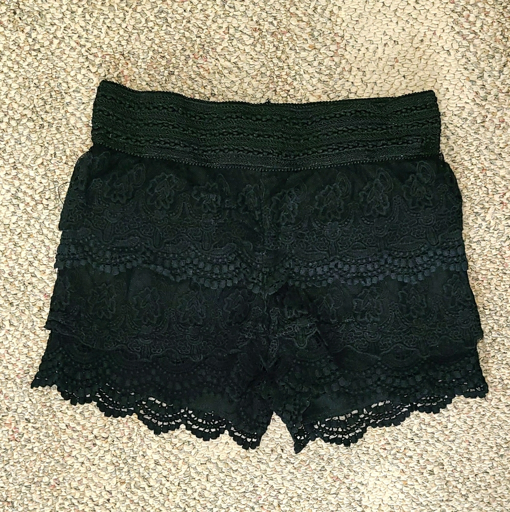 Knit Lace Shorts